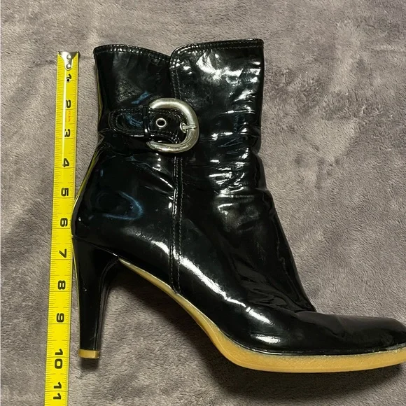 Stuart Weitzman Patent Leather Ankle Boots - Picture 7 of 13